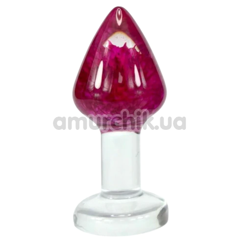 Анальная пробка Loviss Flower Gomphrena Globosa Anal Plug, прозрачная