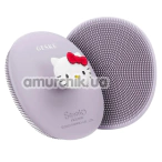 Щітка для обличчя з тримачем Geske Facial Brush 3 in 1 - Hello Kitty, бузкова - Фото №1