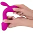 Вібратор XouXou Super Soft Silicone Rechargeable Rabbit Vibrator, рожевий - Фото №7