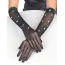 Перчатки Star Night Sparkle Rhinestone Fishnet Gloves, черные - Фото №4