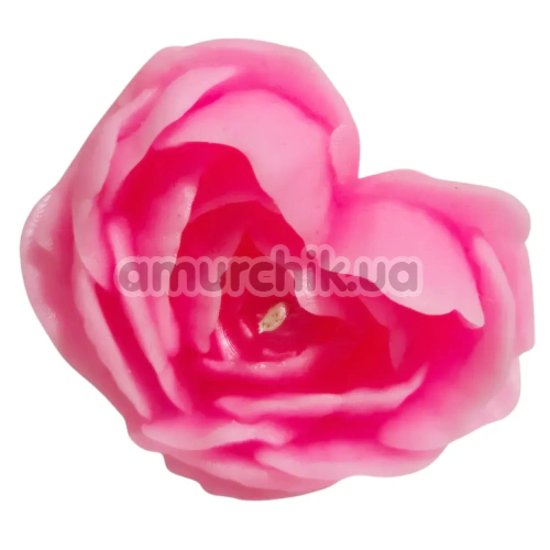 Свеча в виде розы GlowKink М - светится в темноте, розовая