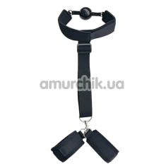 Бондажный набор Star Night Hand Restraints With Gag, черный - Фото №1