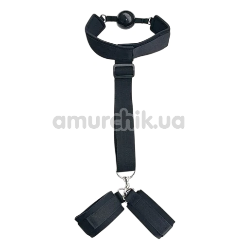 Бондажный набор Star Night Hand Restraints With Gag, черный - Фото №1