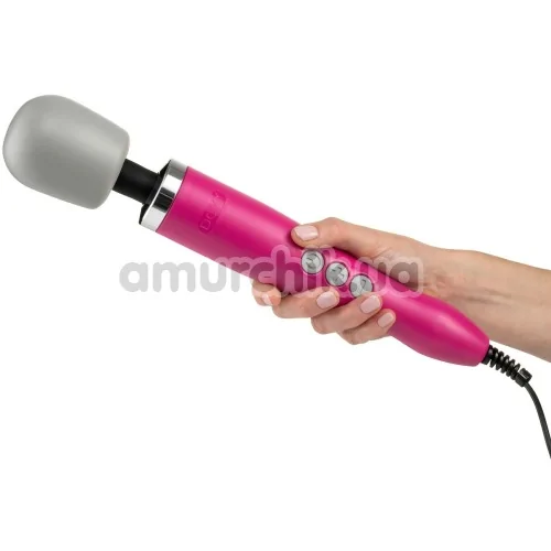 Універсальний вібромасажер Doxy Mains Vibrating Body Massager, рожевий