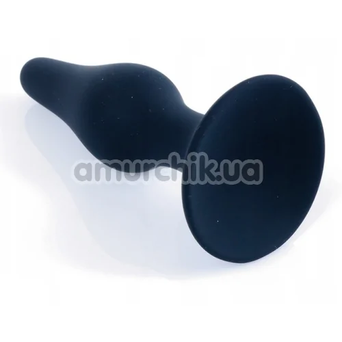 Анальна пробка Boss Series Silicone Purple Plug Small, чорна