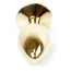 Анальная пробка с фиолетовым кристаллом Exclusivity Jewellery Gold Plug, золотая - Фото №4