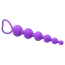 Анальная цепочка Alume Silicone Heart Bead Anal Chain, фиолетовая - Фото №3
