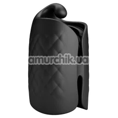 Мастурбатор с вибрацией Pretty Love Black Glans Trainer, черный - Фото №1