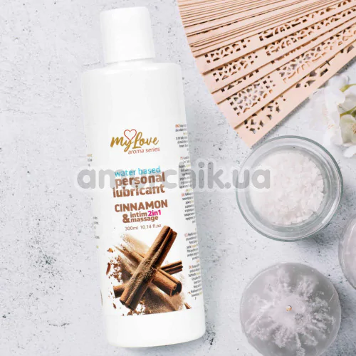 Масажний лубрикант MyLove Aroma Series Personal Lubricant 2in1 Cinnamon - кориця, 300 мл
