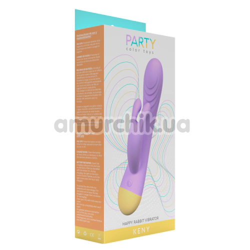 Вибратор Party Color Toys Keny, фиолетовый