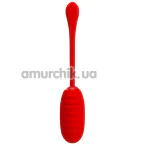 Виброяйцо Pretty Love Kirk Super Soft Silicone, красное - Фото №1