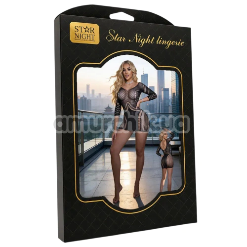 Платье Star Night Timeless Hollow Mini Dress, черное