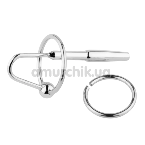 Уретральная вставка Metal Penis Plug No. 04, серебряная