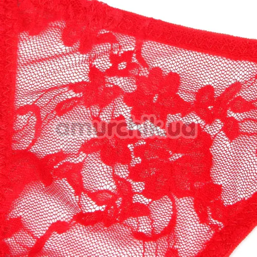 Трусики-стринги Star Night Ribbon Bow Rhinestone Panties, красные