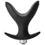 Анальная пробка с вибрацией Fantasstic Vibrating Anal Anchor Plug, черная - Фото №1