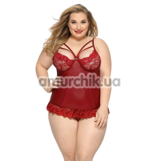 Комплект JSY Sexy Lingerie 8382, красный: корсет + трусики-стринги - Фото №1