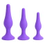 Анальна пробка Alume Silicone Slim Tip Anal Plug L, фіолетова - Фото №3