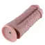 Подвійний фалоімітатор-насадка Hismith Two Cocks One Hole Silicone Dildo 8.5, тілесний - Фото №3