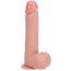 Вібратор з ротацією Realrock Realistic Vibrating & Rotating Dildo 8, тілесний - Фото №1