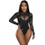 Боди Star Night Sparkle Party Rhinestone Bodysuit, черное - Фото №2