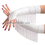 Перчатки виниловые Art of Sex Lerona Lacquered, белые - Фото №1