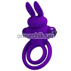 Віброкільце Pretty Love Vibrant Penis Ring III, фіолетове - Фото №1