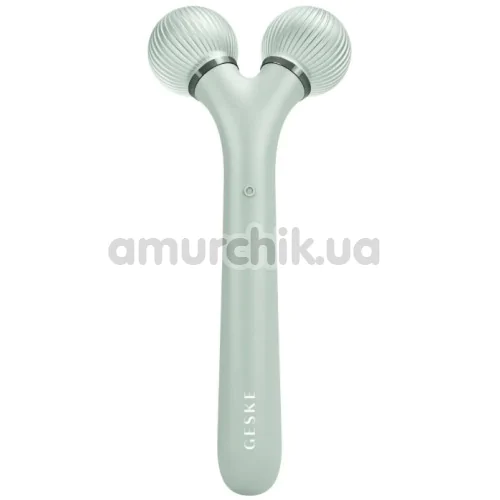 Ультразвуковий масажер для обличчя Geske Sonic Facial Roller 4 in 1, зелений - Фото №1