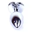 Анальна пробка з фіолетовим кристалом Exclusivity Jewellery Silver Heart Plug, срібна - Фото №5