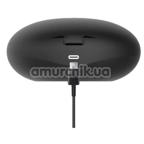 Клиторальный вибратор Rosy Gold Nouveau Vibrating & Licking Dual Stimulator, черный