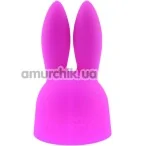 Насадка на універсальний масажер Lesparty Rabbit Ears, рожева - Фото №1