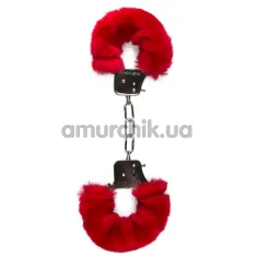 Наручники Easy Toys Furry Handcuffs, красные - Фото №1