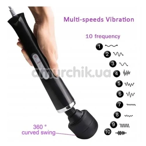Универсальный вибромассажер Boss Series Magic Massager Wand, черный