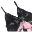 Комплект Star Night Floral Mesh Set, черный: пеньюар + трусики-стринги - Фото №15