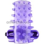 Насадка на пенис с вибрацией Fantasy C-Ringz Vibrating Super Sleeve, фиолетовая - Фото №1