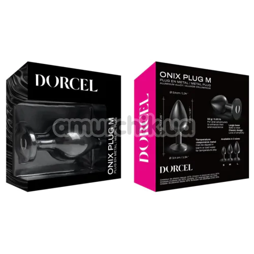 Анальная пробка Dorcel Onix Plug M, черная