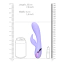 Вибратор Loveline Smooth Silicone Rabbit Vibrator, сиреневый - Фото №8