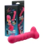 Вібратор для точки G Virgite Fantasy Dildos Vibrating Silicone Dildo Pinky, рожевий - Фото №4