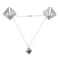 Зажимы для сосков Lockink Adjustable Metal Nipple Clamps with Heavy Pendant, серые - Фото №1