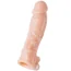 Насадка на пенис с вибрацией XLover Penis Extender 18.5 см, телесная - Фото №1