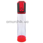 Вакуумная помпа Men Powerup Passion Pump 5 Speed Enlargement System, красная - Фото №1