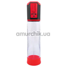 Вакуумная помпа Men Powerup Passion Pump 5 Speed Enlargement System, красная - Фото №1