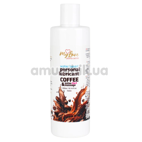 Масажний лубрикант MyLove Aroma Series Personal Lubricant 2in1 Coffee - кава, 300 мл - Фото №1