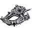 Маска DS Fetish Eye Mask Metal 401047, черная - Фото №1