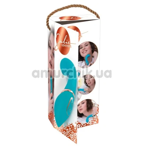 Вибратор для точки G Julie Lovetoys, бирюзовый