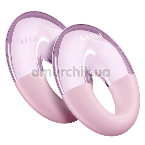 Массажер для глаз Geske Cool & Warm Eye Massager 7 in 1, светло-розовый