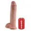 Фаллоимитатор King Cock With Balls, 28 см телесный - Фото №3