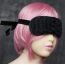 Маска на глаза DS Fetish Blindfold With Rose, черная - Фото №2
