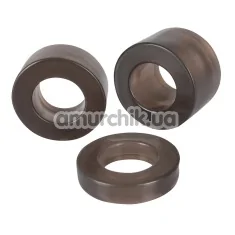 Набор эрекционных колец Ball Stretching Kit, чёрный - Фото №1