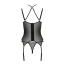 Комплект Passion Free Your Senses Eco Drosera Corset, черный: корсет + трусики-стринги - Фото №4