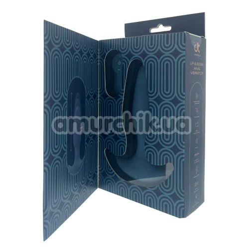 Анальная пробка с вибрацией и толчками Pulz Phoebe, синяя